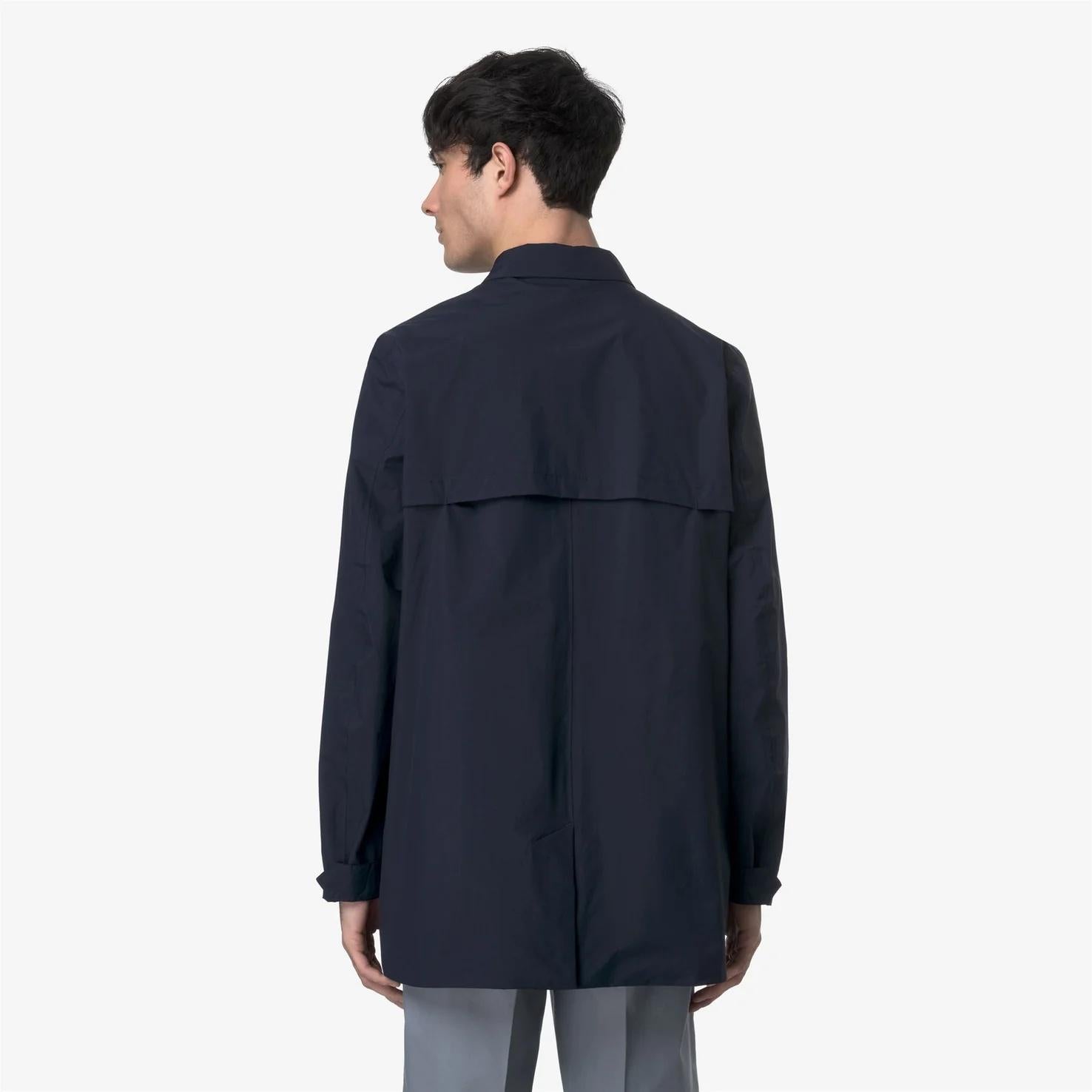 Giacca da città impermeabile da uomo a 3/4 blu K41322W K89 K-WAY 