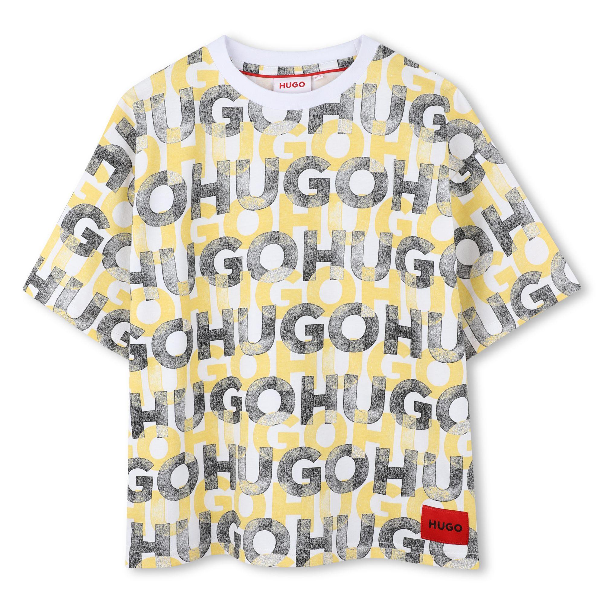 T-shirt con stampa logo all-over G00336 N05 HUGO 