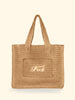 Women's F**K Beige Tote Bag