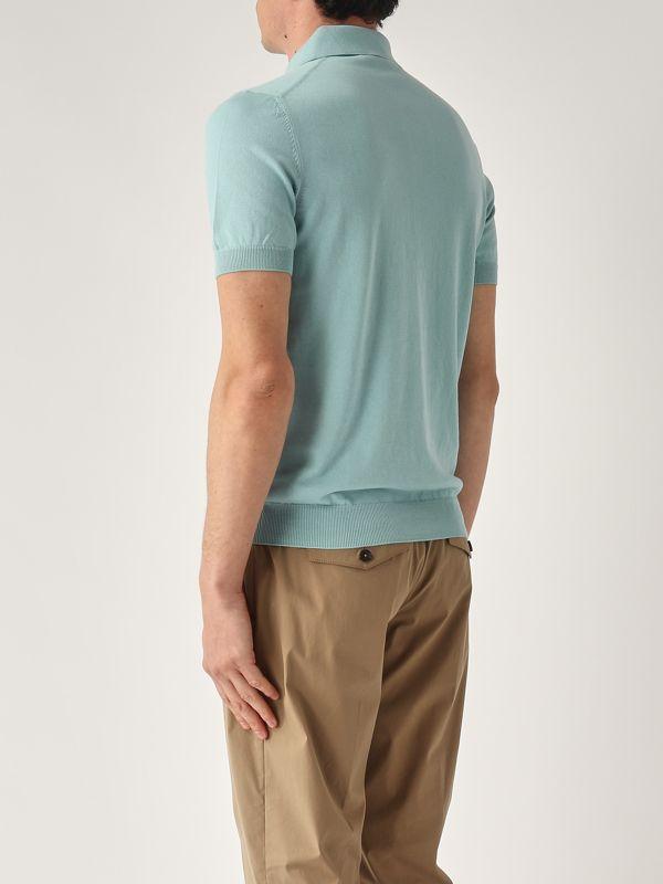 Polo in maglia fresh cotton celeste 57119/20615 430 GRAN SASSO 