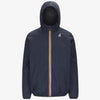 Giacca media calda unisex blu con materiali riciclati