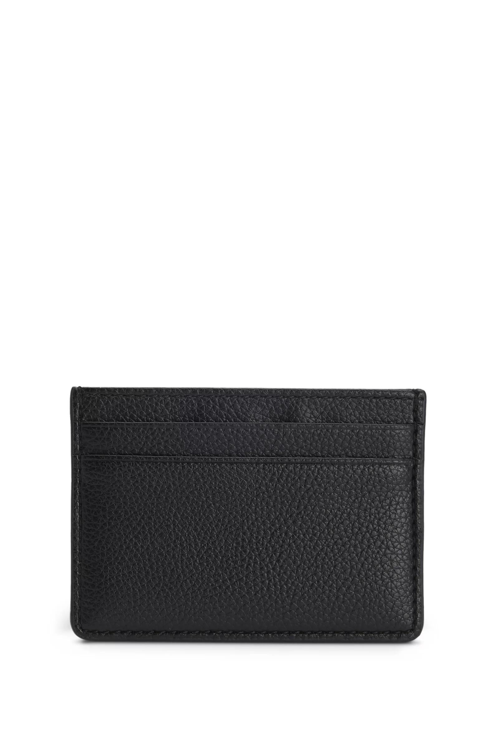 Portacarte in ecopelle martellata con finiture con logo 50536513 001 BOSS ACCESSORIES 