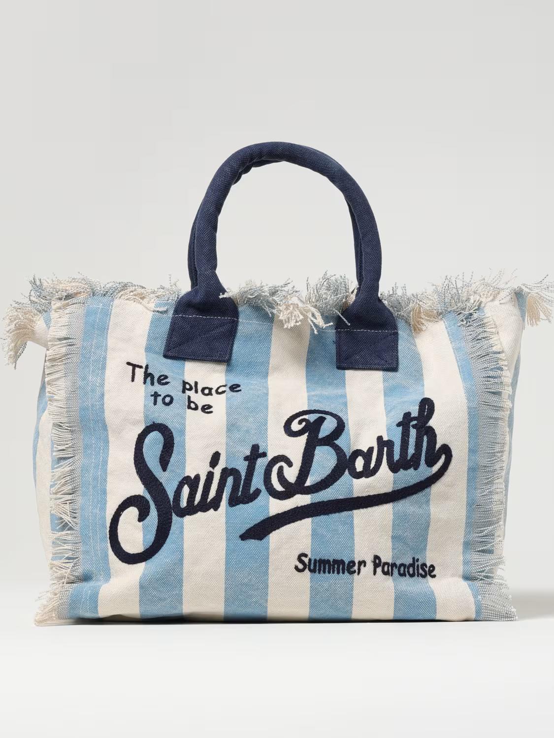 Borsa tote Vanity in cotone a righe VANI001 03300H MC2 SAINT BARTH 