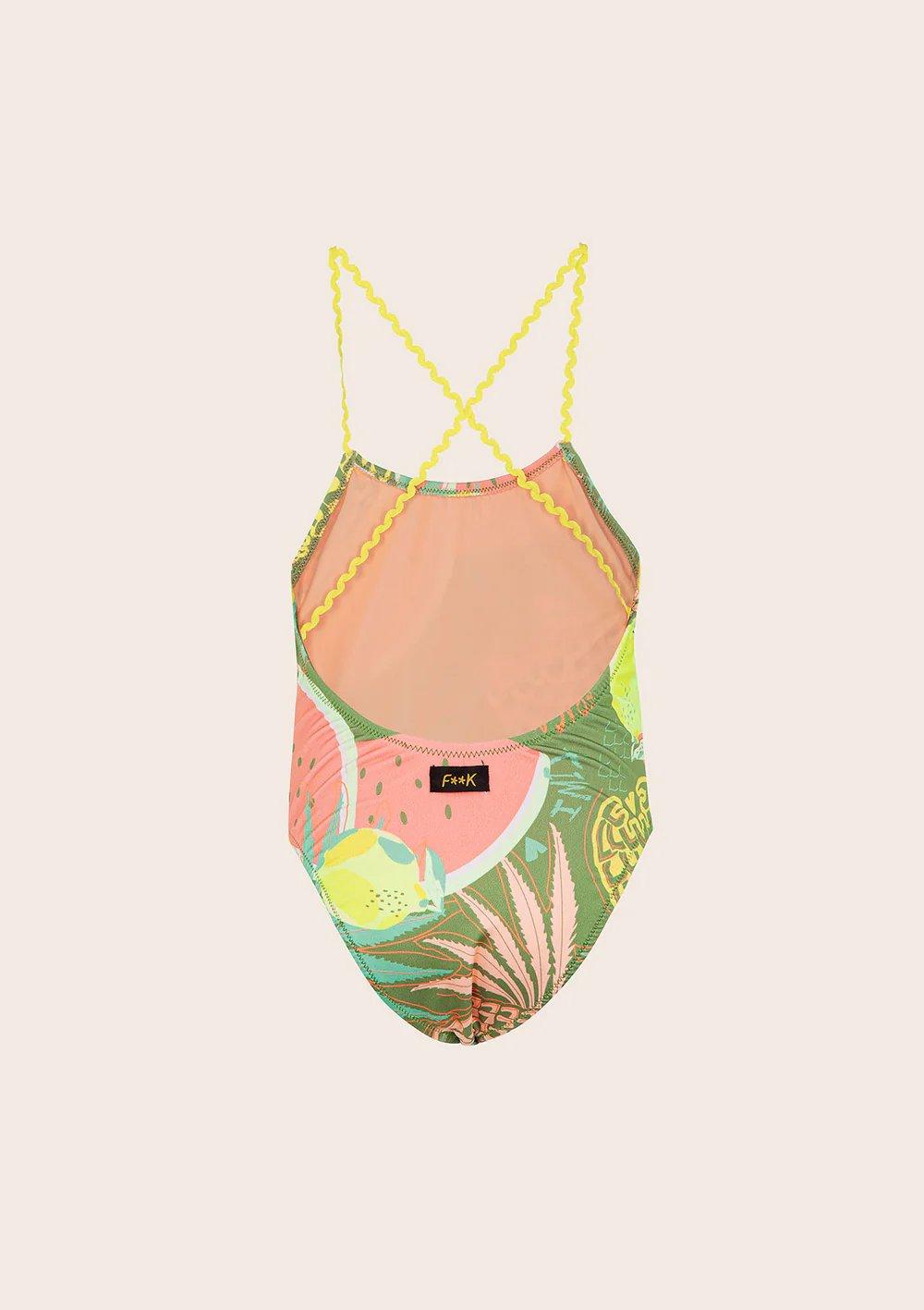 Monokini Bambina Fantasia verde G2D06MKX 21 F**K 