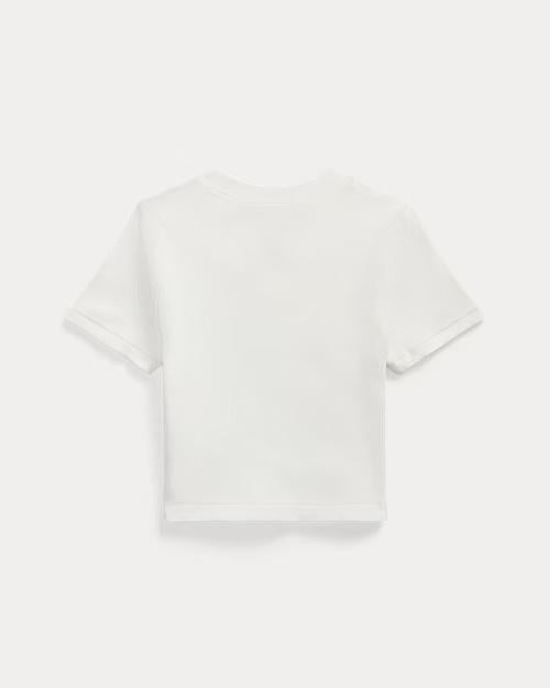 Maglietta squadrata a coste 313A96144 001 POLO RALPH LAUREN 