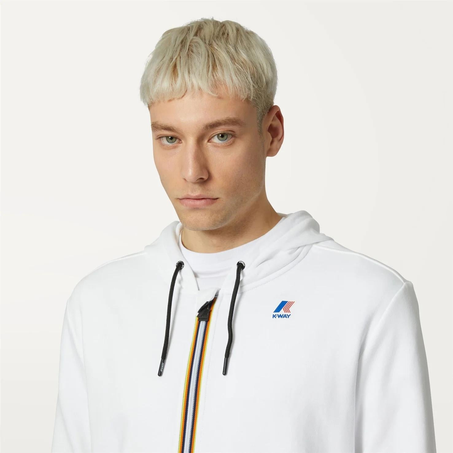 Giacca in pile unisex bianco K4115ZW 001 K-WAY 