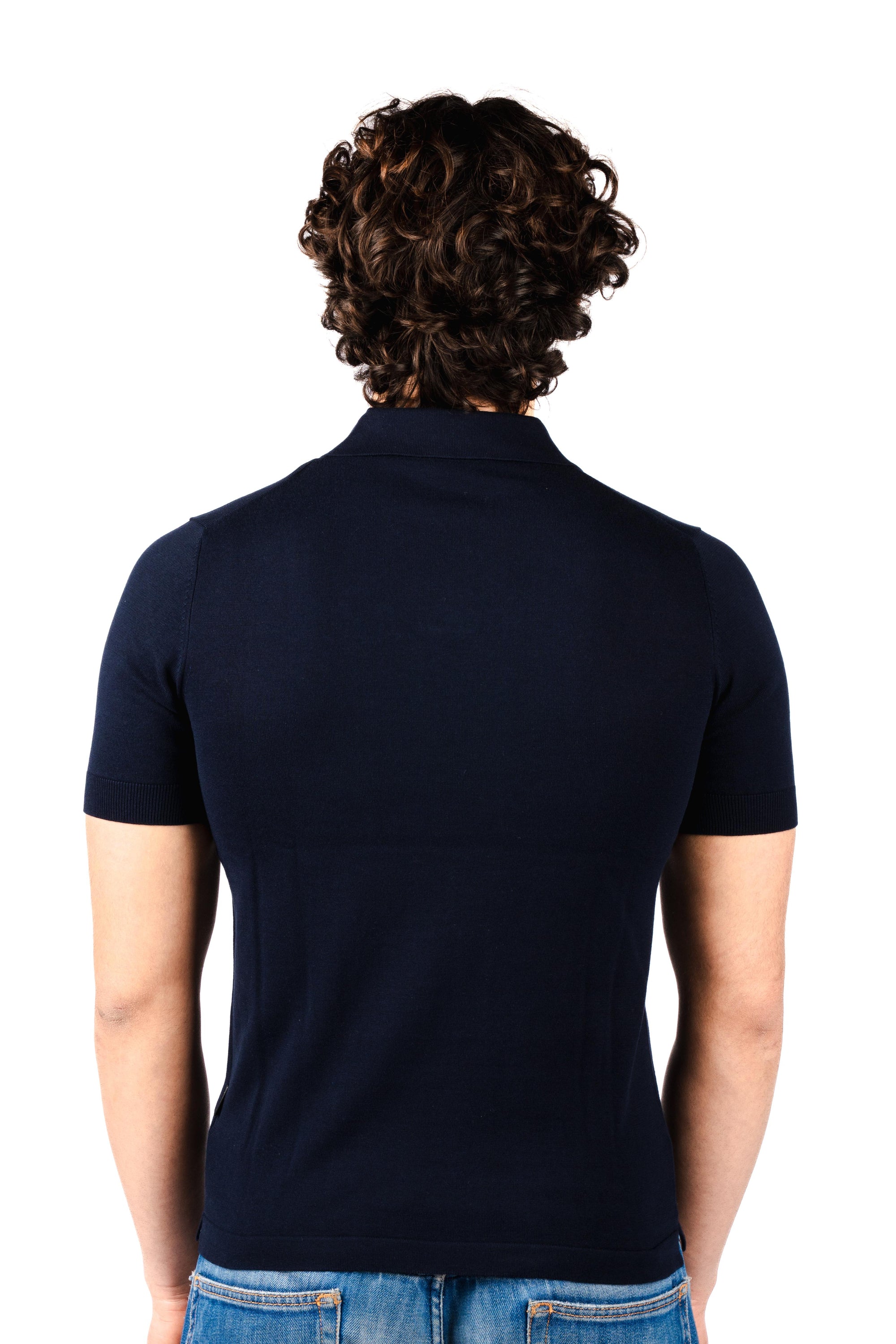Polo knit v neck R5009M261 NAVY REFRIGUE 