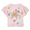T-shirt Pop Corn con paillettes