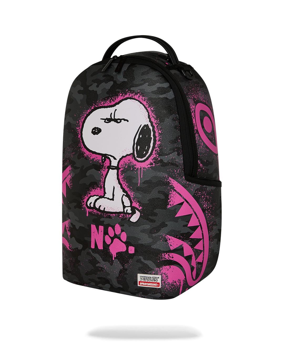 Peanuts Snoopy pink stencil dlxsv backpack 910B8781 NSZ SPRAYGROUND 