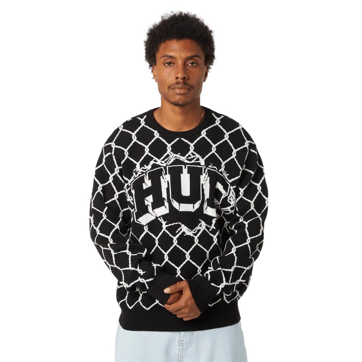 Breakthrough Crewneck Sweater KN00557 BLACK HUF 