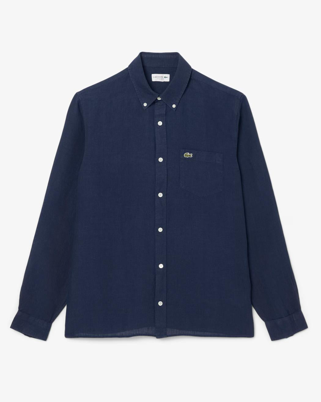 Camicia di lino regular fit CH5692 166 LACOSTE 