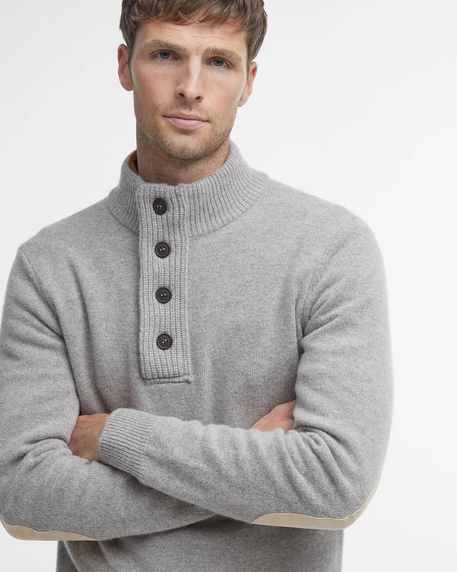 Felpa con toppa sul gomito Essential MKN0585 ST51 BARBOUR 