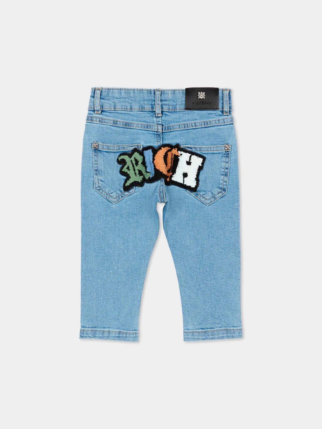 Jeans denim con ricamo RIP26106JE DBLUELIGHT RICHMOND 