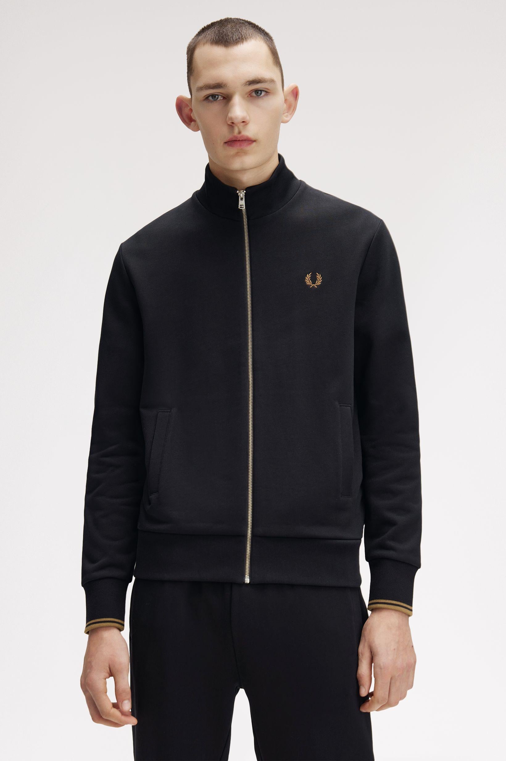 Felpa con zip intera J132755 102 FRED PERRY 