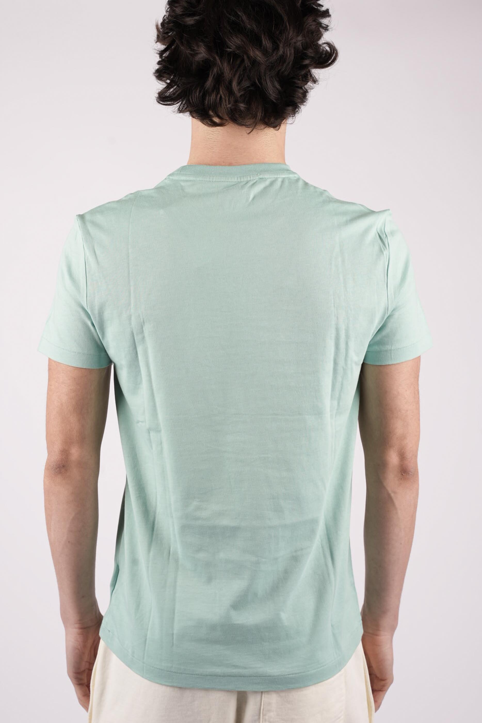 T-shirt con logo a contrasto 710671438 507 POLO RALPH LAUREN 