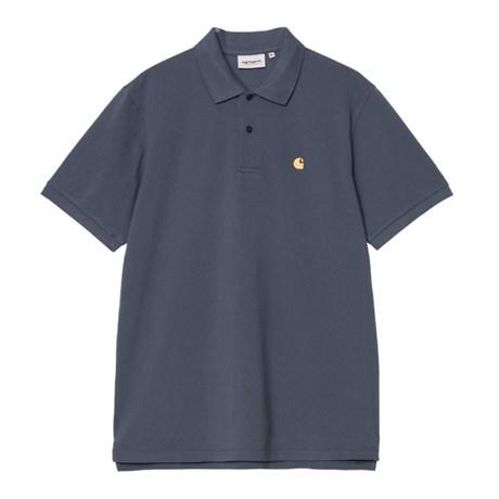 S/S Chase Pique Polo blu I023807 2Q8XX CARHARTT WIP 