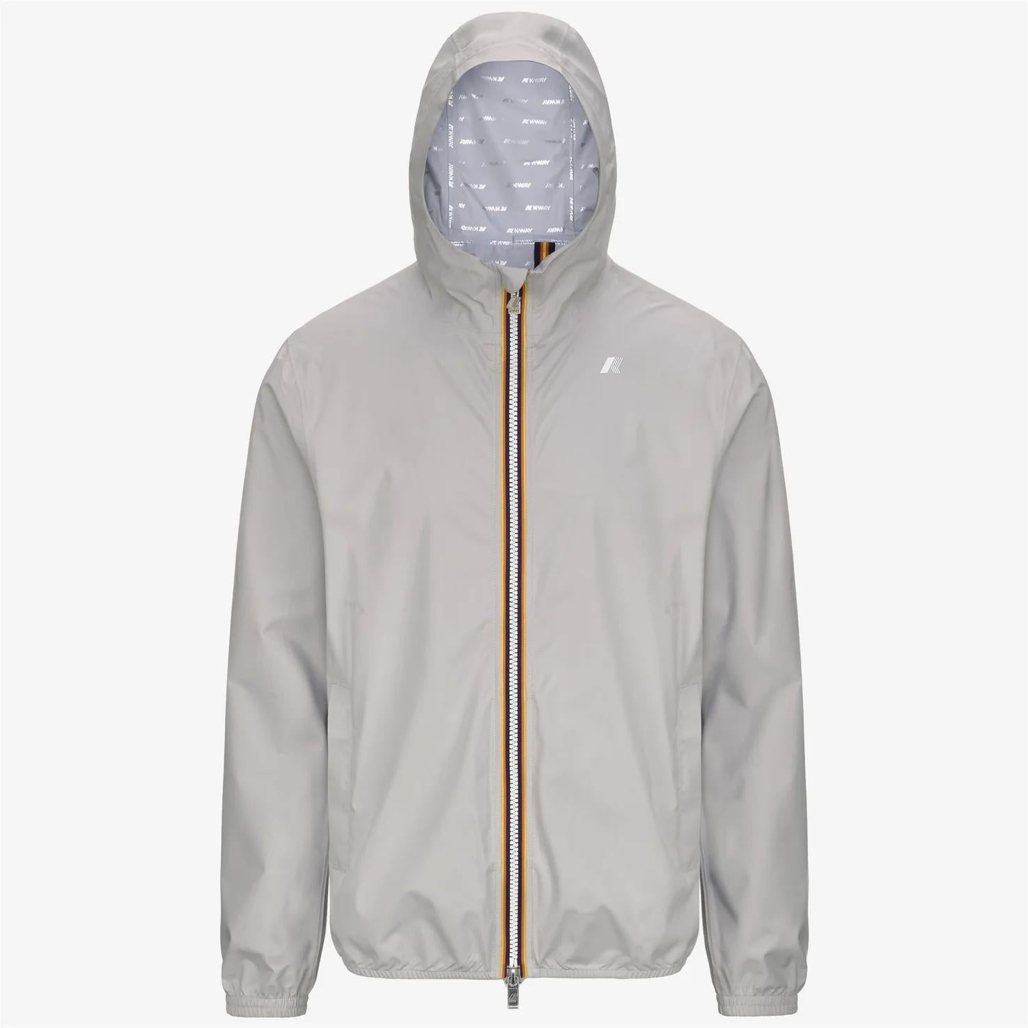 Giacca impermeabile da uomo slim fit beige per condizioni meteorologiche variabili K5127QW 634 K-WAY 