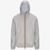 Giacca impermeabile da uomo slim fit beige per condizioni meteorologiche variabili