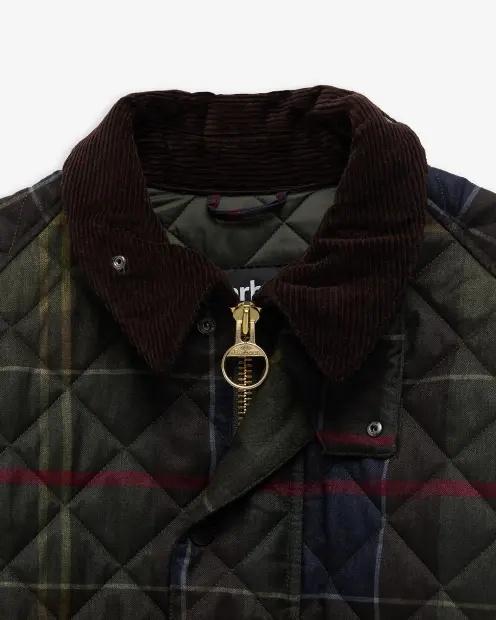 Giacca trapuntata in tartan Transport MQU1869 TN14 BARBOUR 