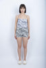 Shorts stampa Fleur de Joie nero