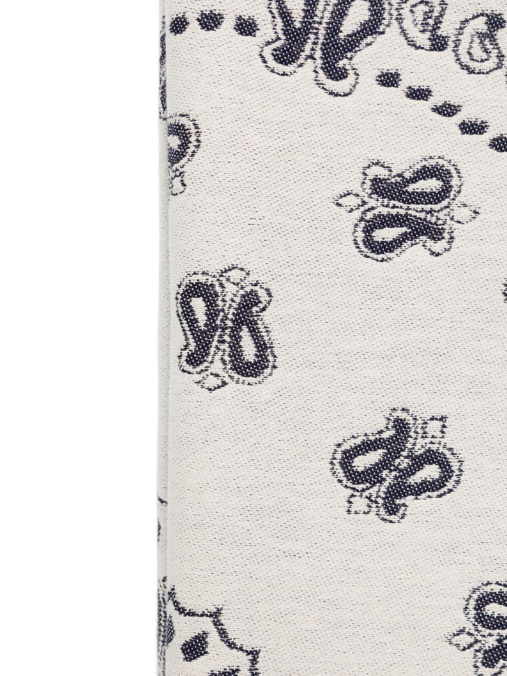 Telo mare Foutas in cotone jacquard con fantasia bandana FOUT009 02709L MC2 SAINT BARTH 