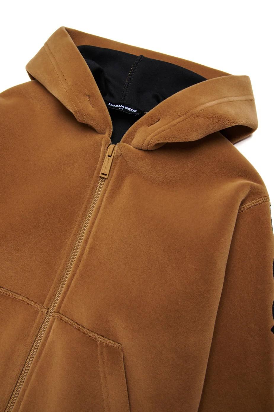 Felpa con cappuccio in neoprene DQ3001D0AF8 DQ721 DSQUARED2 
