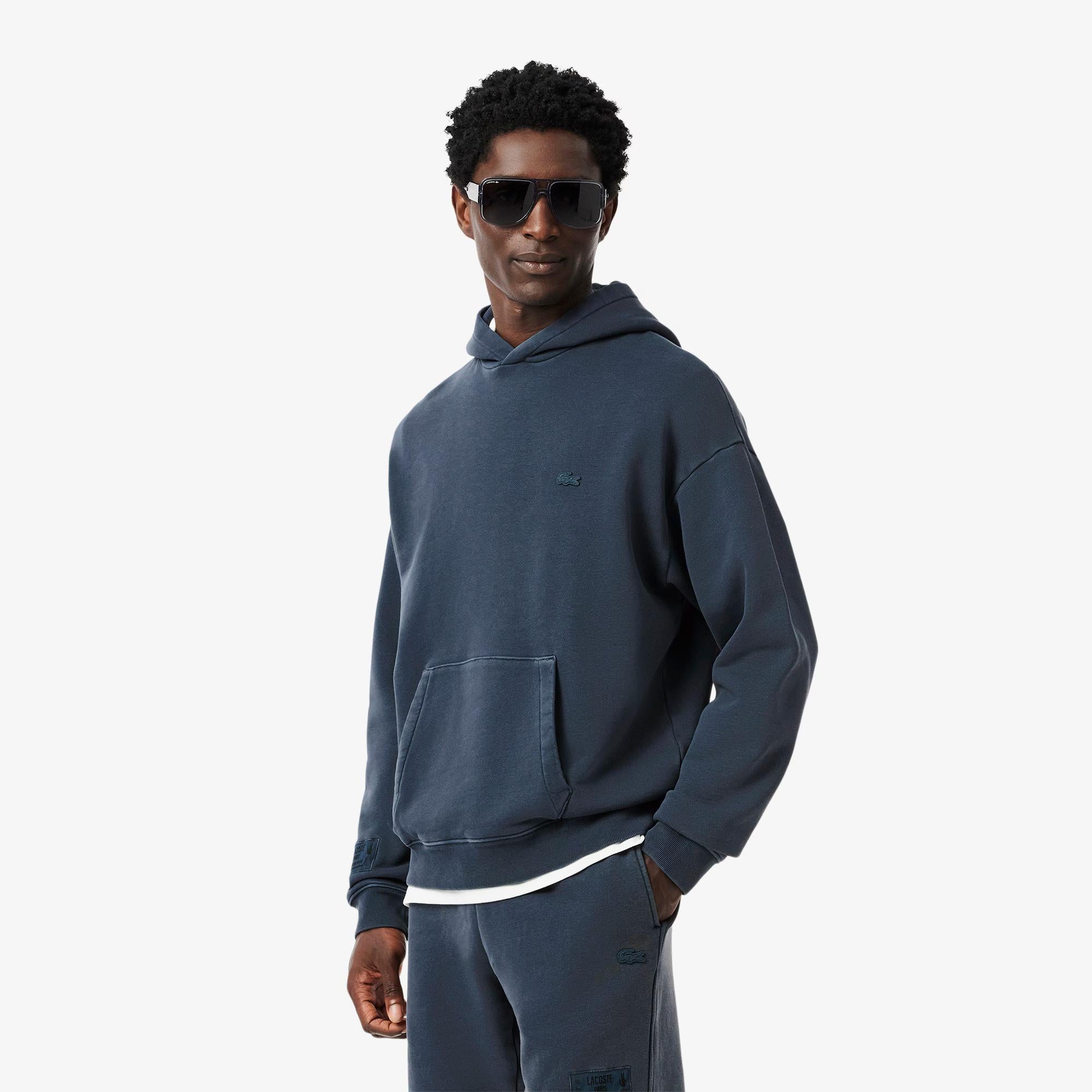 Felpa con cappuccio in cotone felpato SH9905 C7Z LACOSTE 