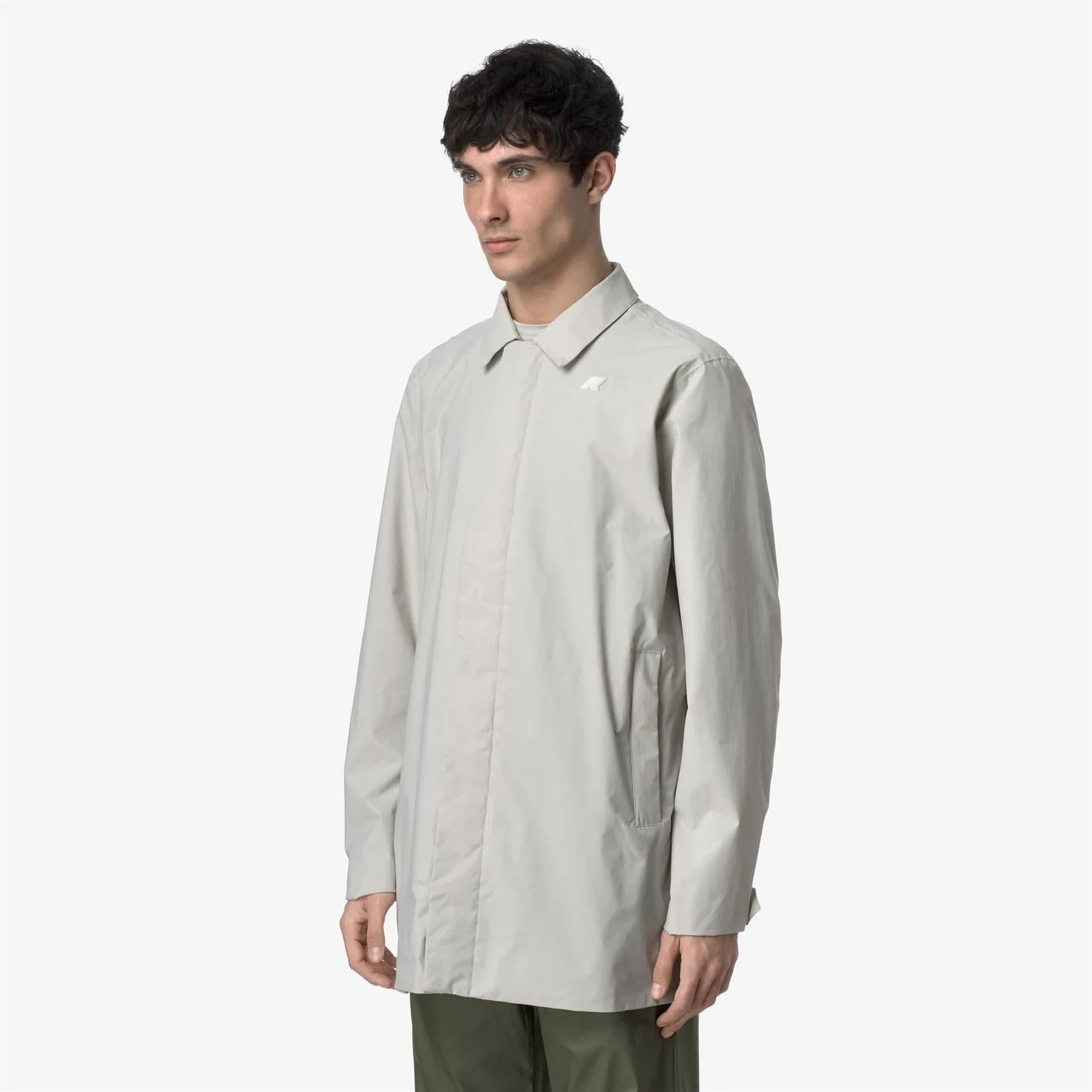 Giacca da città impermeabile da uomo a 3/4 grigio K41322W 634 K-WAY 
