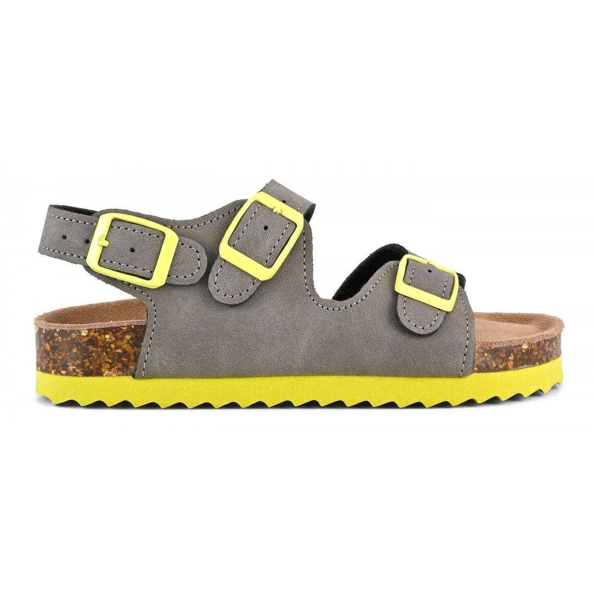 Sandalo bambino con tre fibbie HC2412 GRE COLORS OF CALIFORNIA 