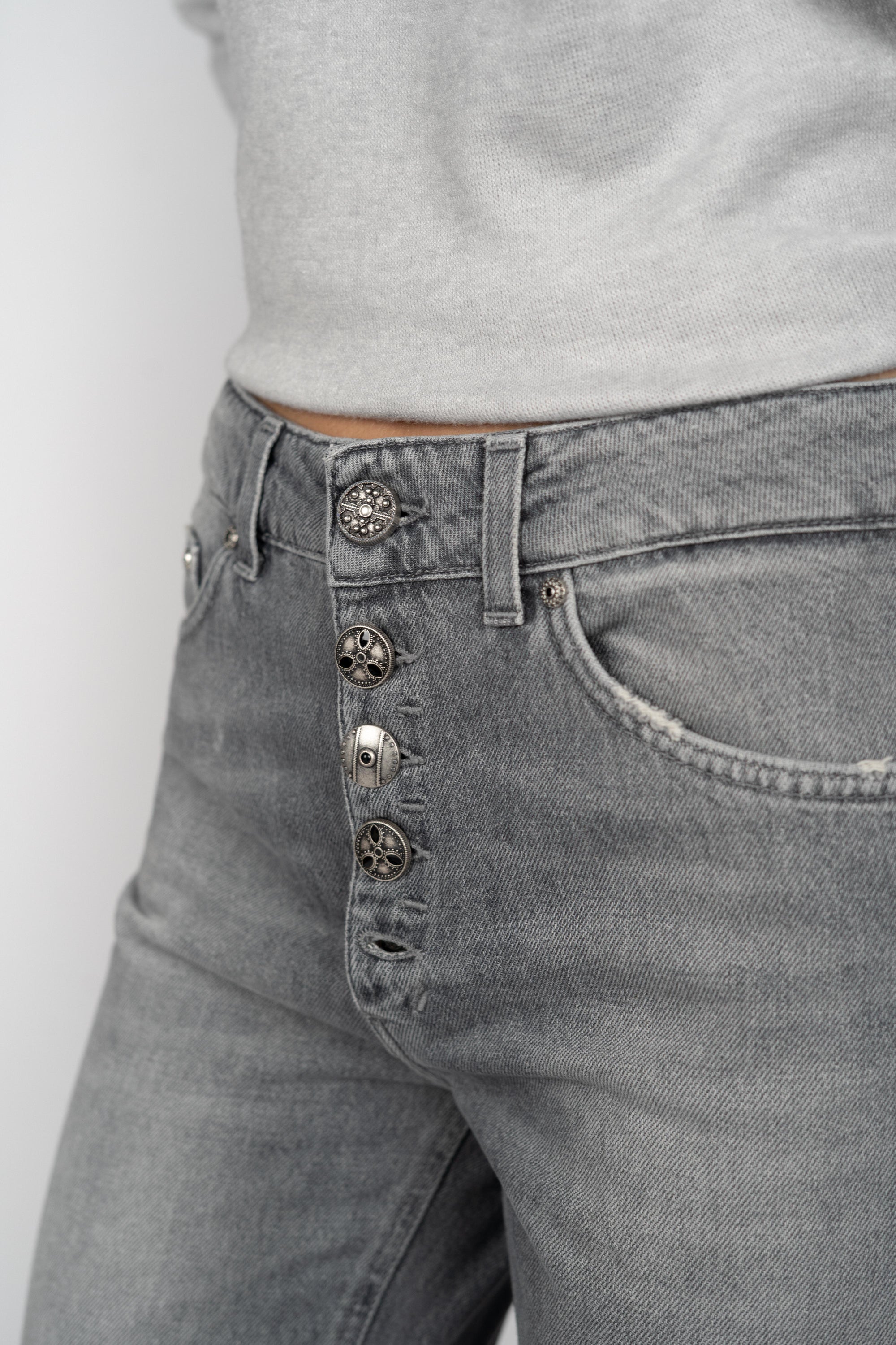 Jeans Koons loose in denim stretch DP26BLDF0277LN6 900 DONDUP 