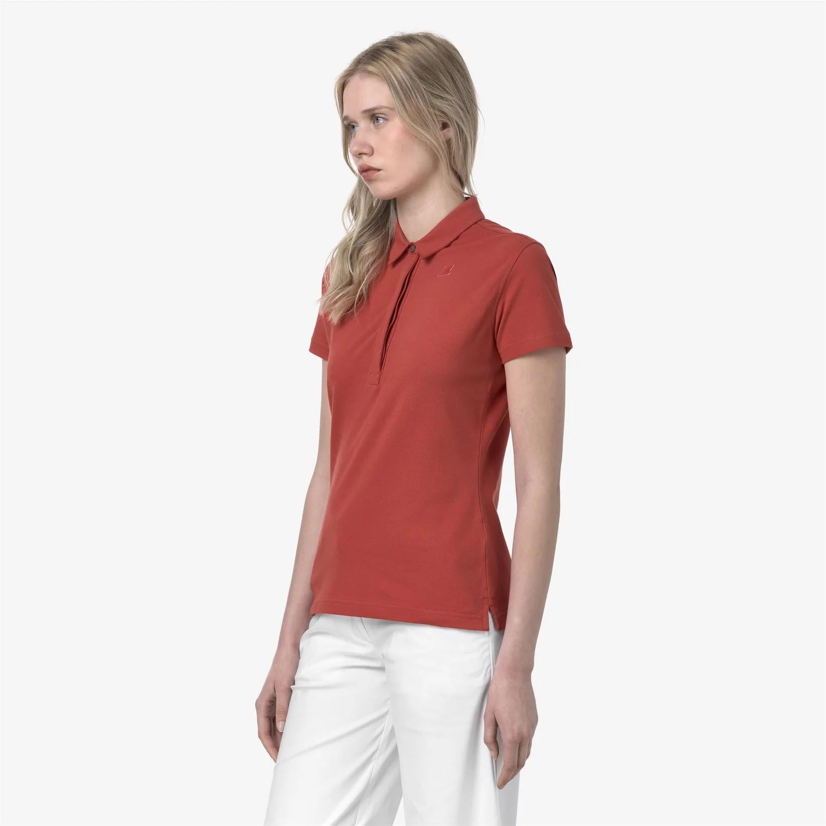Polo Amedea Pique donna rosso K1127GW 703 K-WAY 
