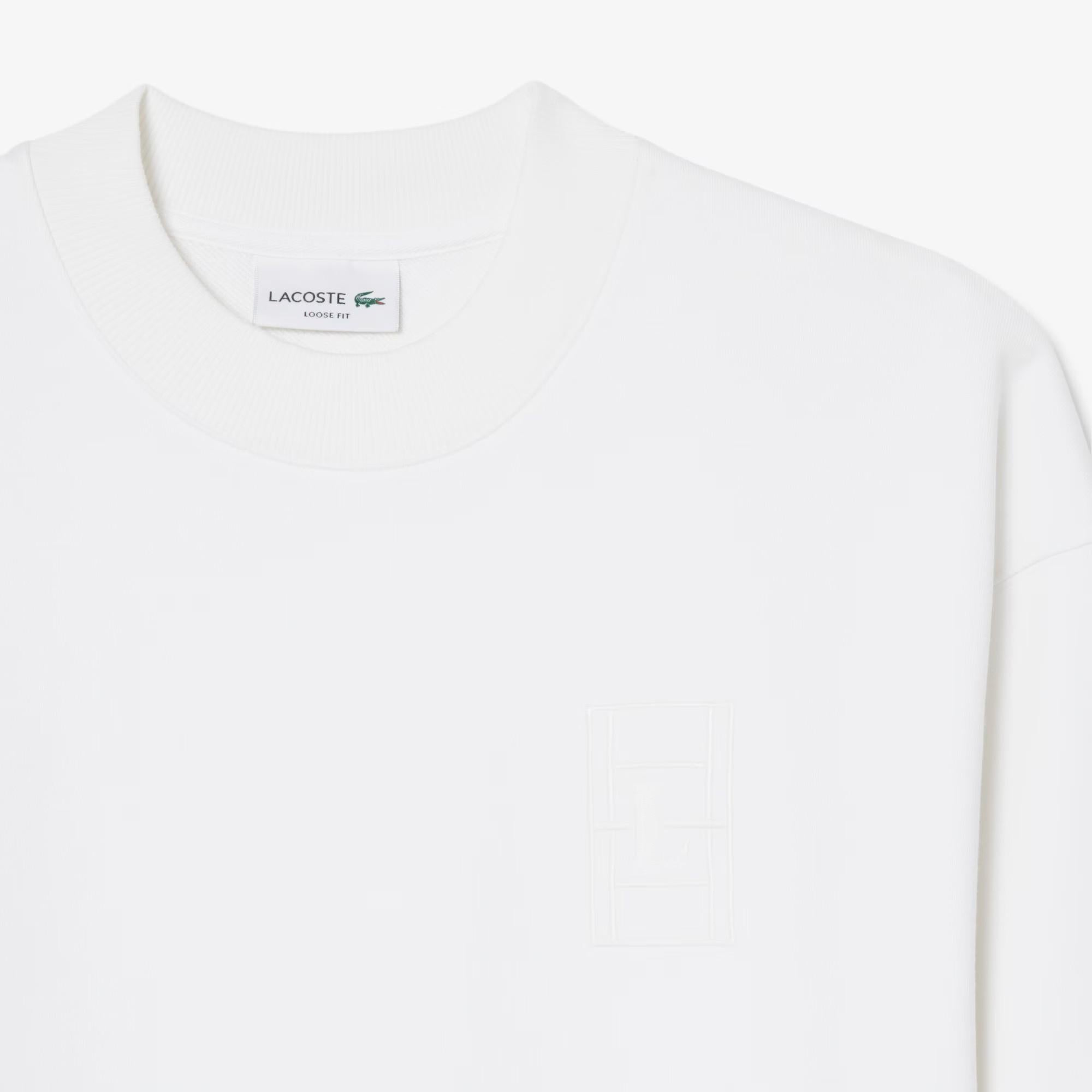 Felpa in pile ricamata SH1682 001 LACOSTE 