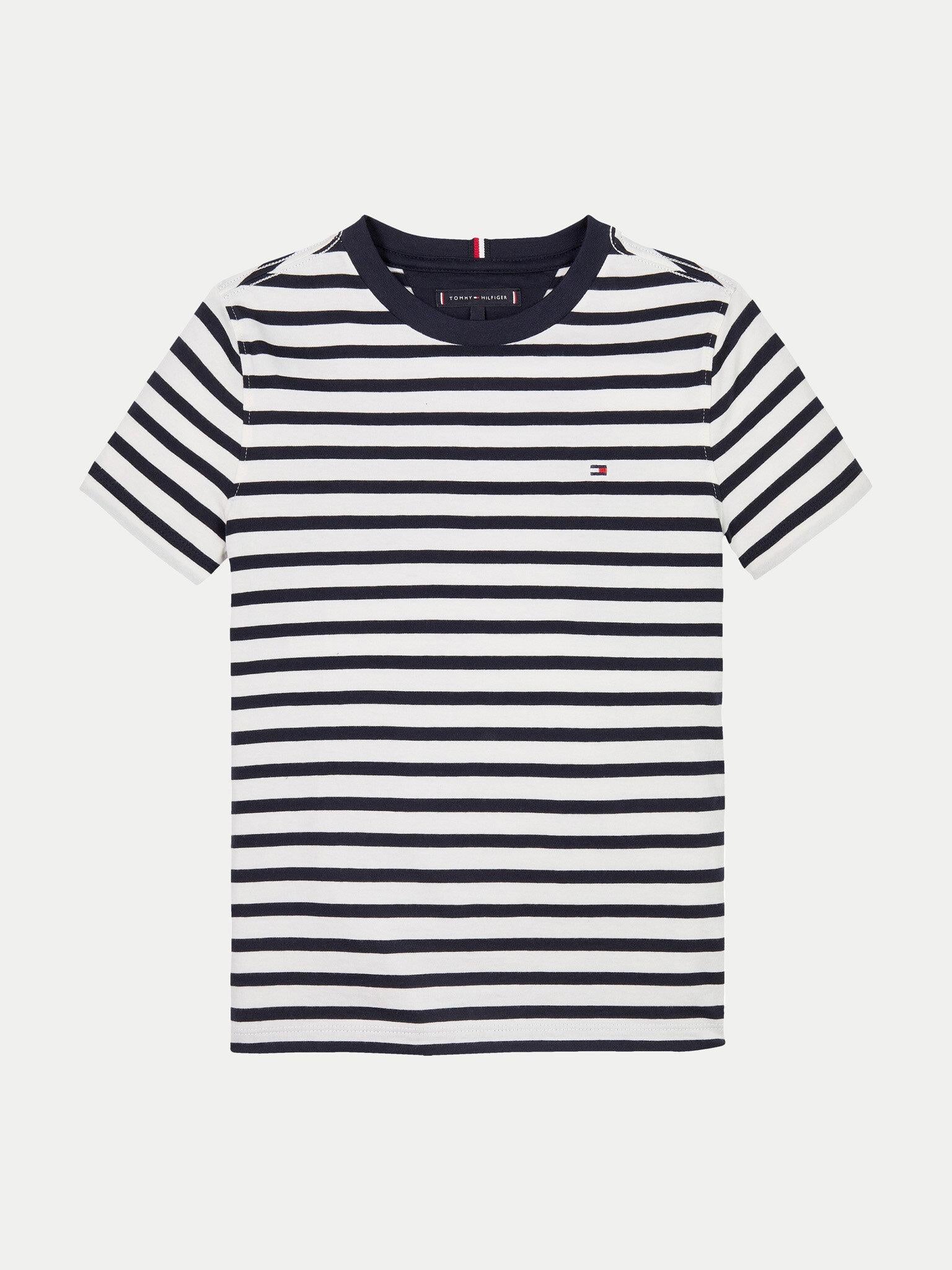 T-shirt in jersey con bandierina ricamata KB0KB06879T 0A4 TOMMY HILFIGER 