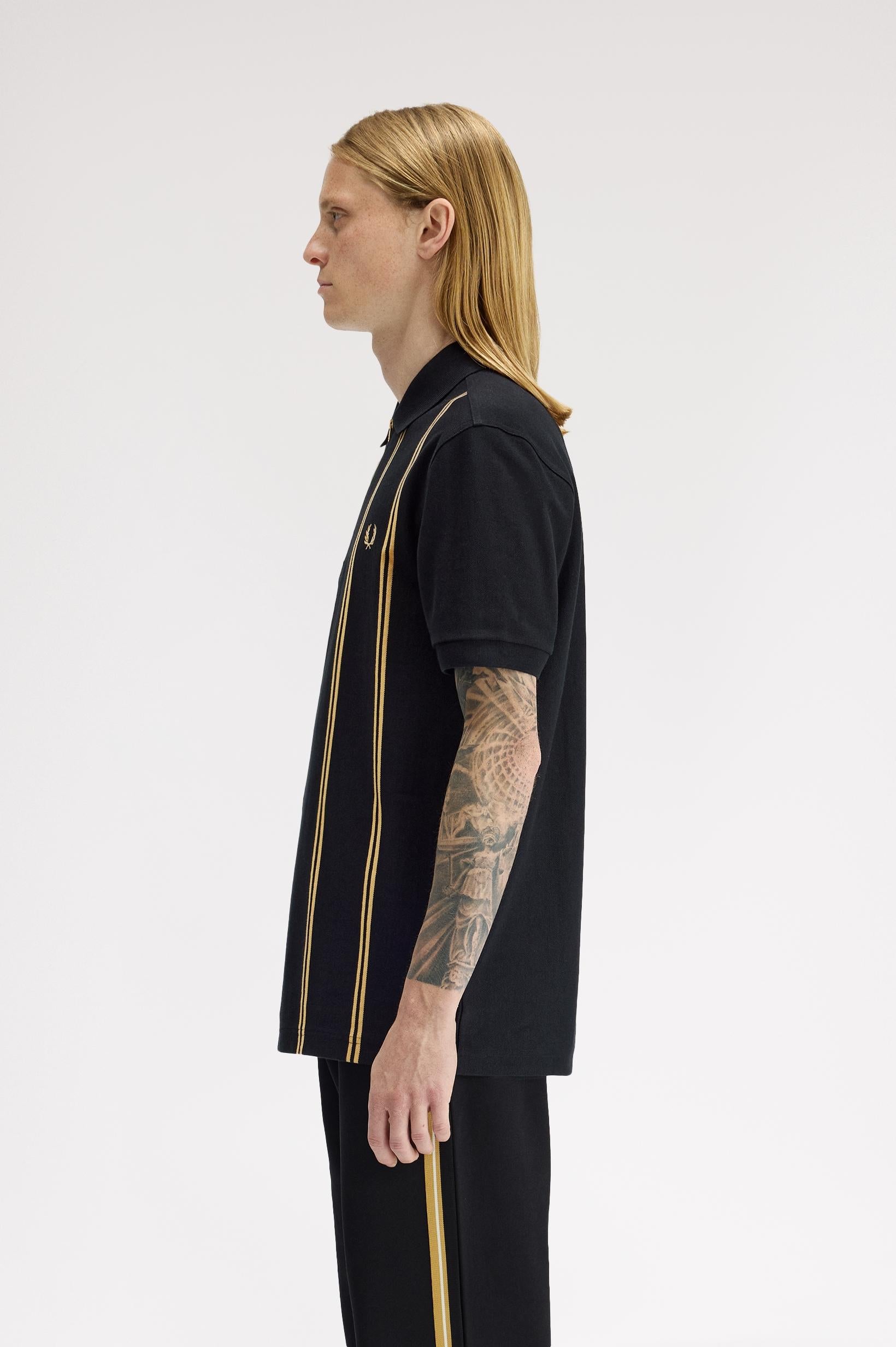 Polo con riga verticale M241957 90A FRED PERRY 