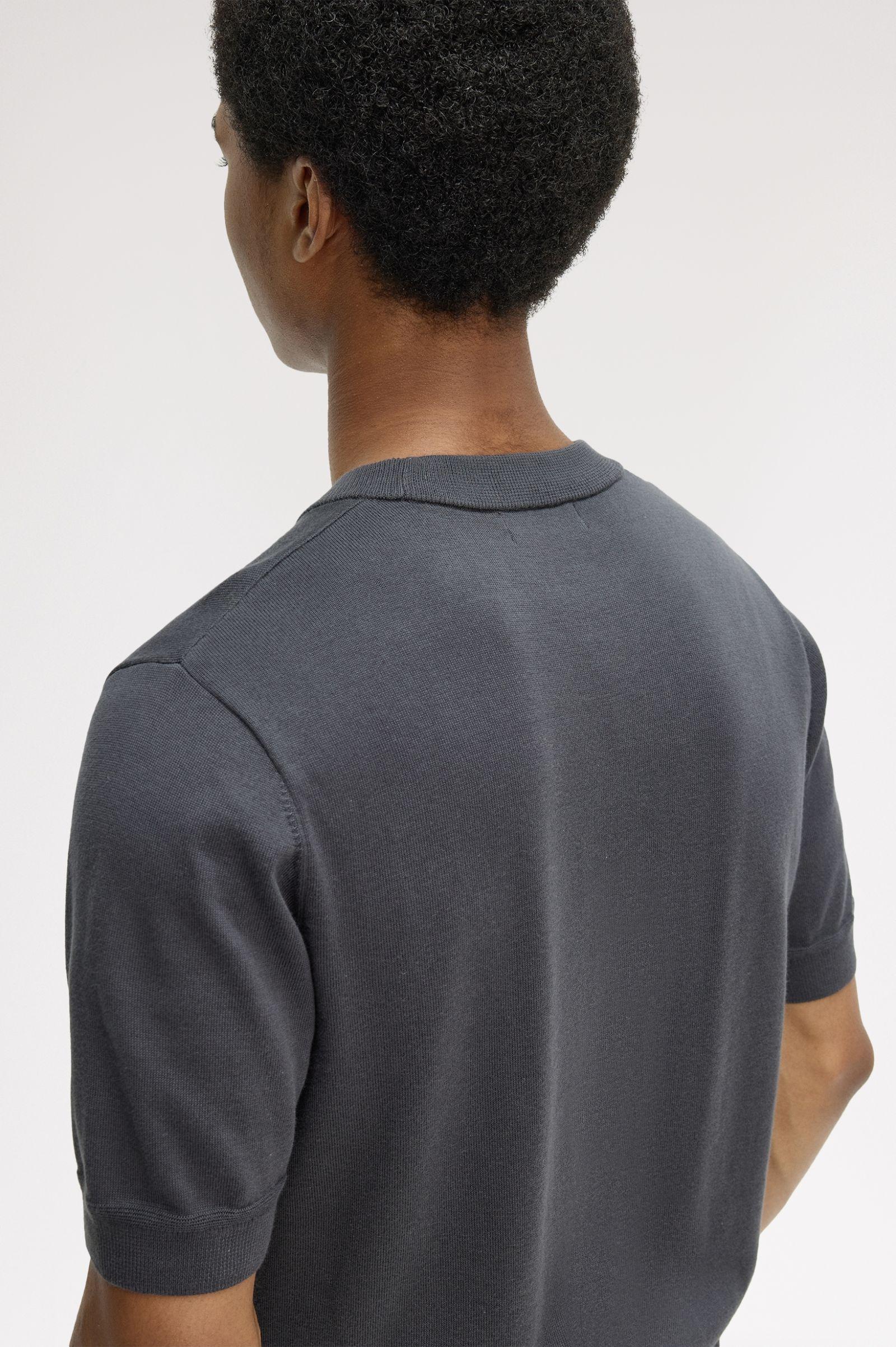 T-shirt in maglia di cotone K232258 297 FRED PERRY 