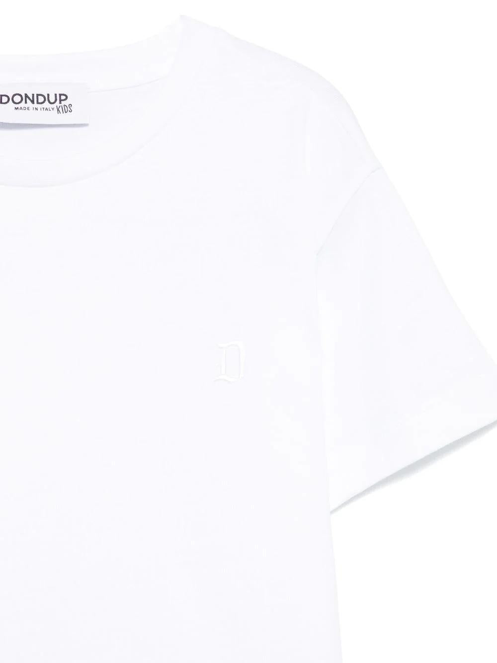 T-shirt con logo ricamato DMTS0410JF054 B000 DONDUP 