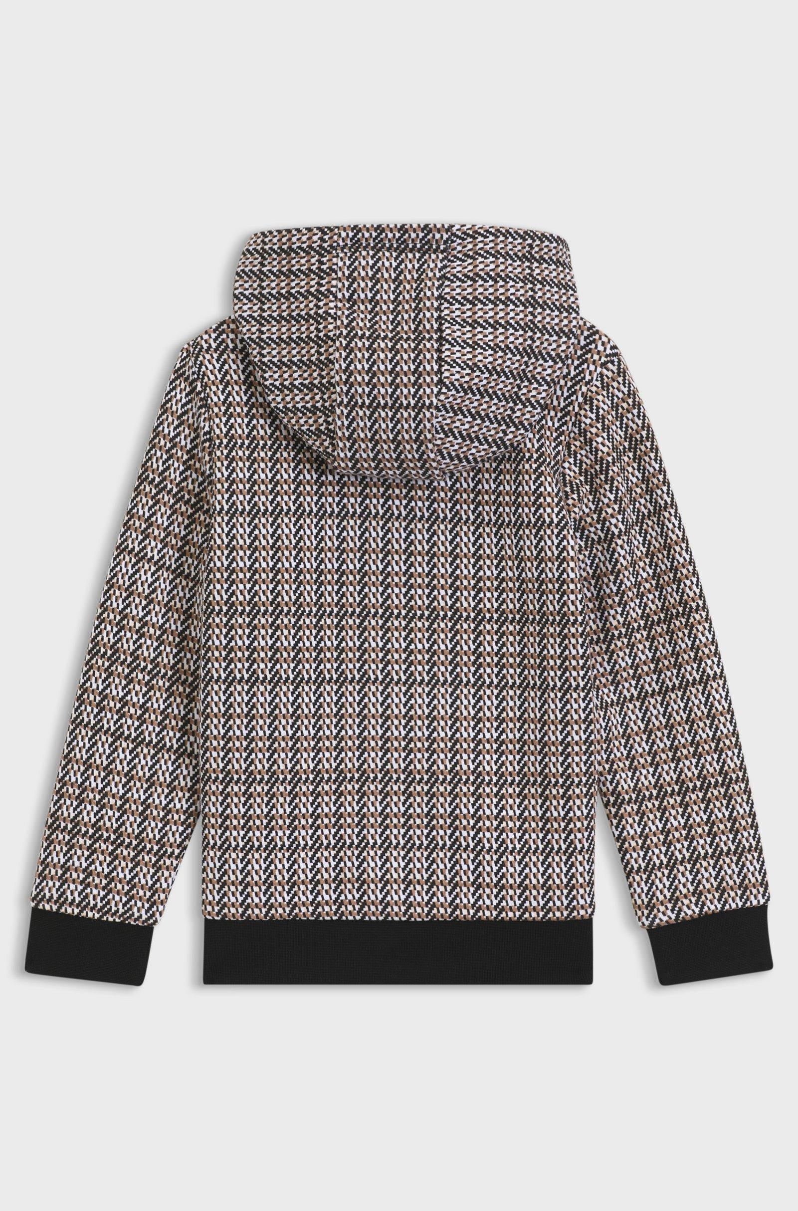 Felpa con cappuccio in pile J52357 09BA BOSS 