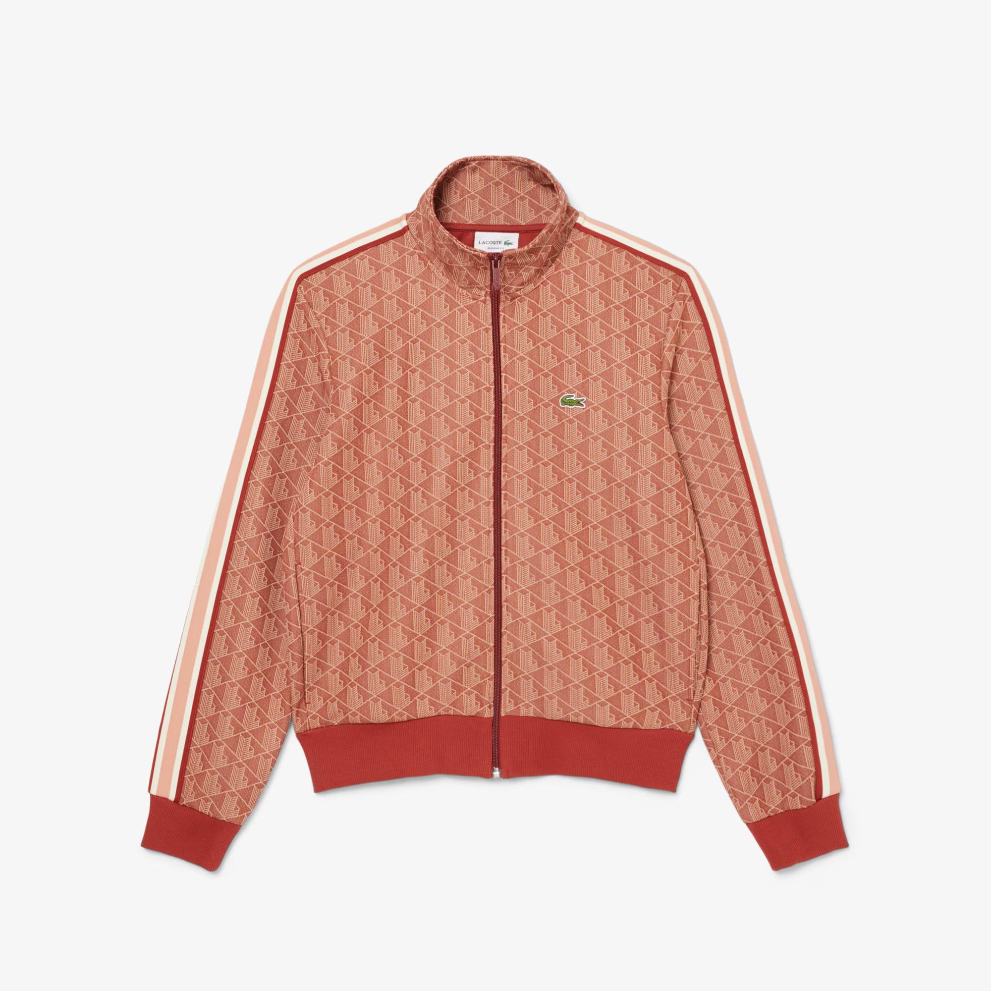 Felpa in jacquard monogrammata con zip SH1368 GTI LACOSTE 