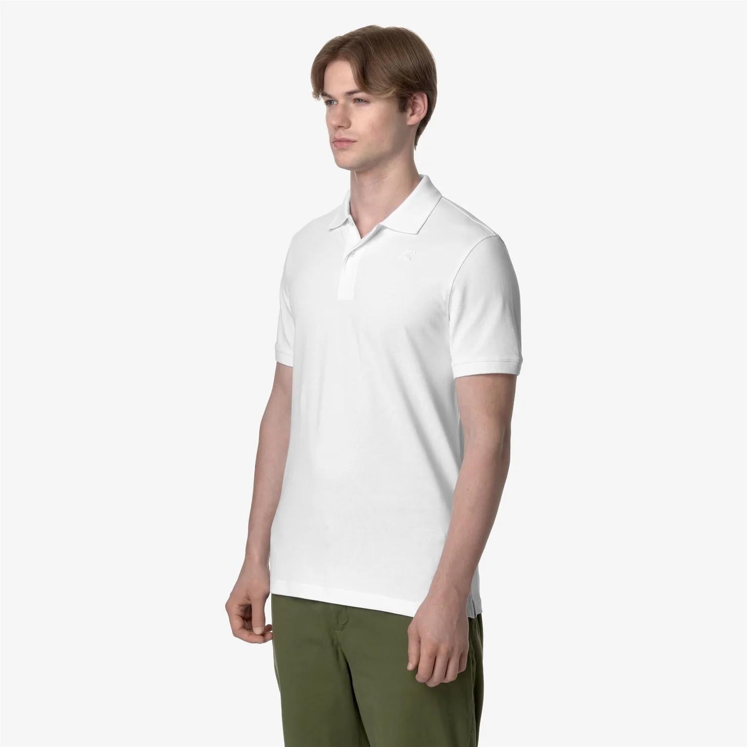 Polo Uomo Stretch Piquet bianco K5127BW 001 K-WAY 