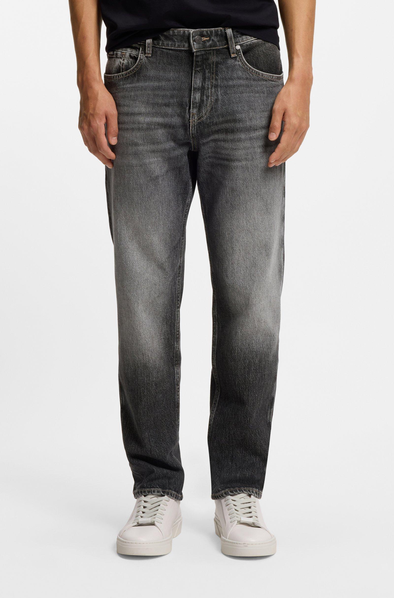 Jeans regular fit Maine in denim elasticizzato nero 50558507 006 BOSS 