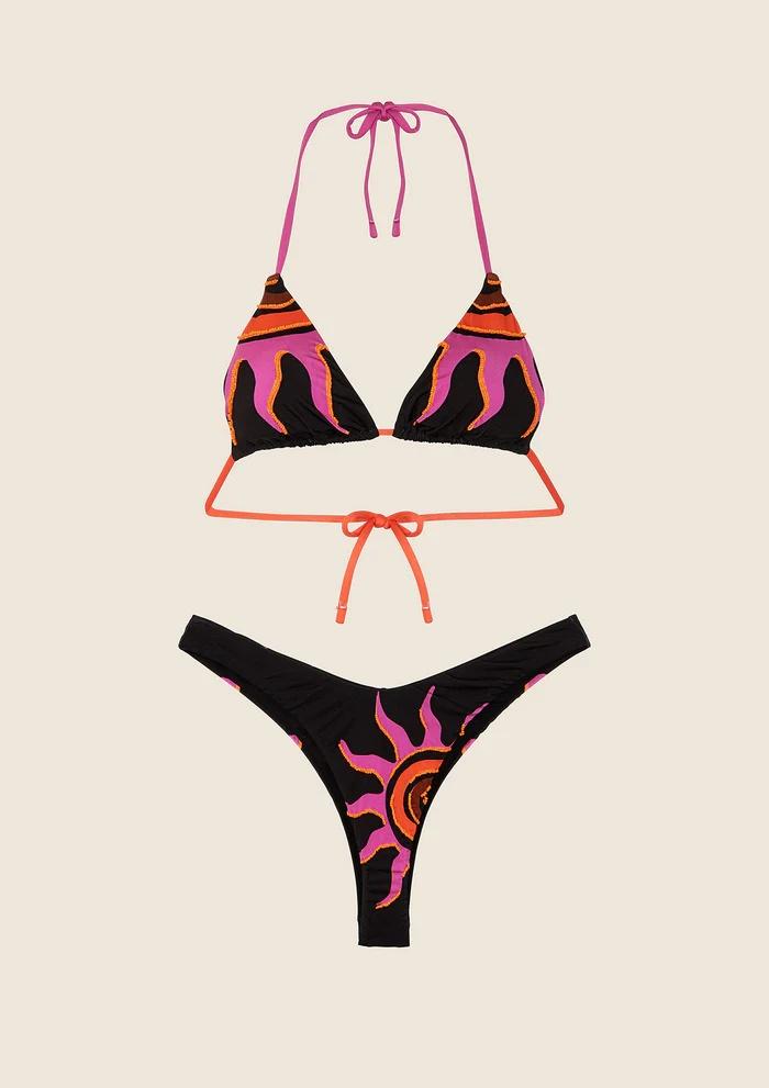 Bikini Triangolo con Slip Americano Fisso Fantasia 0820X 03 F**K 