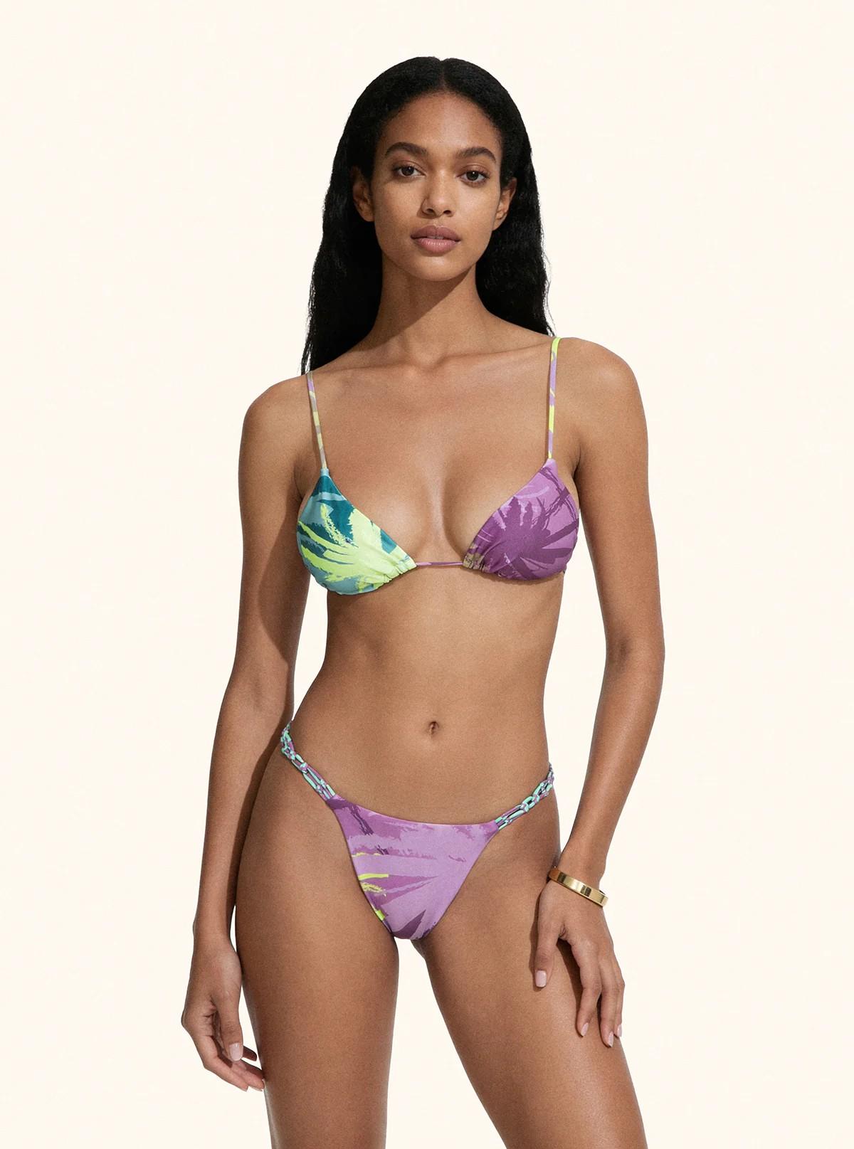 Bikini donna triangolo con slip fisso fantasia MF26SW0821X 50 ME FUI 