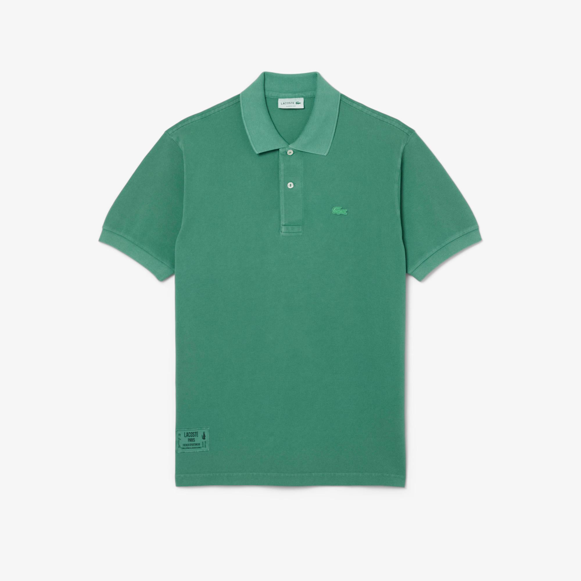 Polo in piquè di cotone classic fit effetto lavato PH9868 132 LACOSTE 