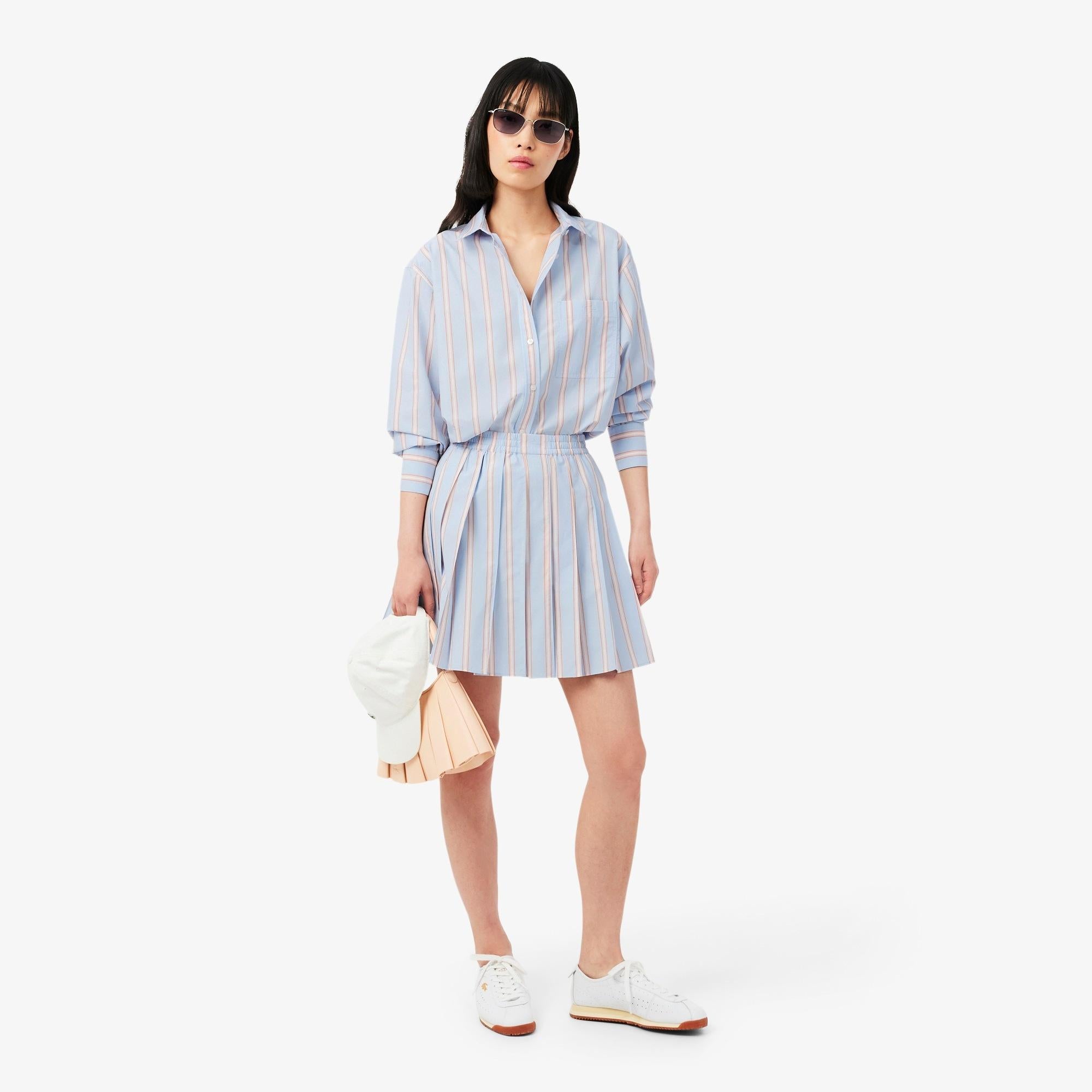 Camicia oversize in popeline di cotone CF1054 48C LACOSTE 