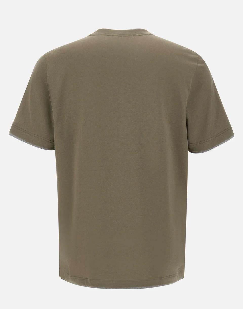 T-shirt con profili a contrasto 60123/73710 480 GRAN SASSO 