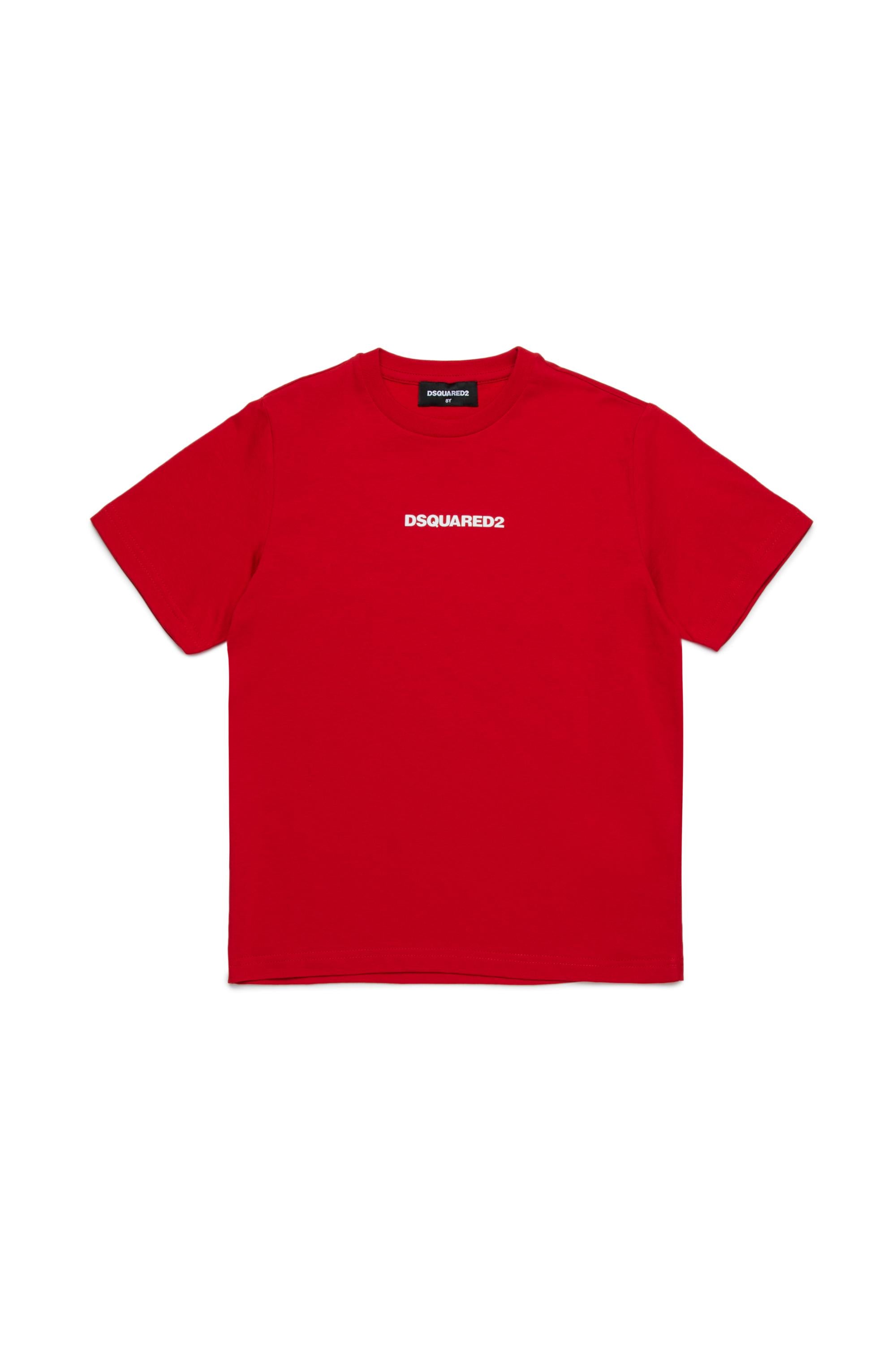 D2Kids Junior Logo T-shirt Red DQ2823D004G DQ405 DSQUARED2 