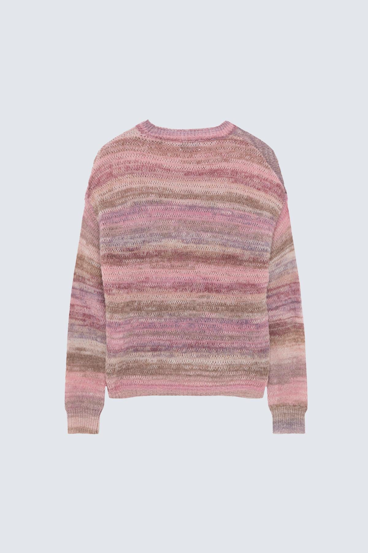 Maglia Boho girocollo in misto alpaca e lana AMD169CN98XX C0119 AMISH 