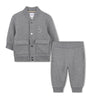 Fleece cardigan and trousers set