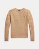 Wool and cashmere cable knit crewneck