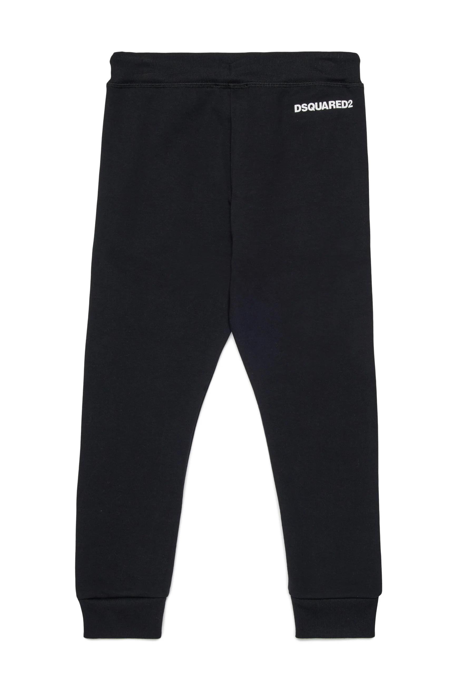 Pantaloni in pile con logo DQ3025D0094 DQ900 DSQUARED2 